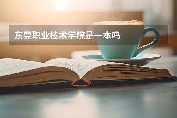 東莞職業技術學院是一本嗎