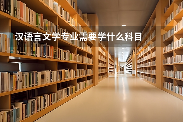 漢語(yǔ)言文學(xué)專(zhuān)業(yè)需要學(xué)什么科目