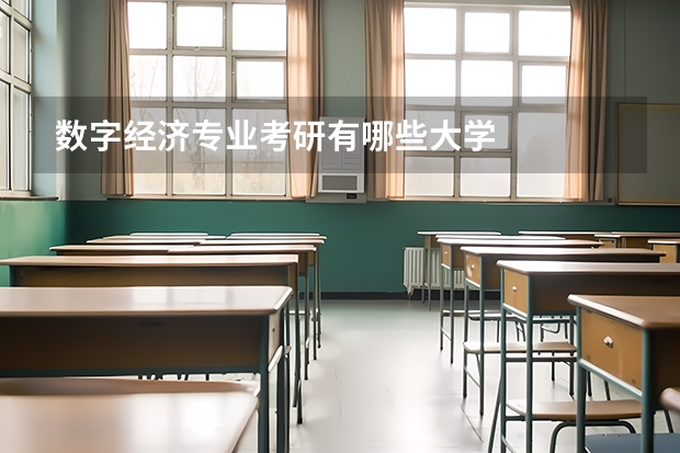數字經濟專業考研有哪些大學