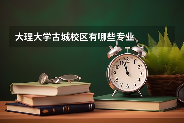 大理大學古城校區有哪些專業