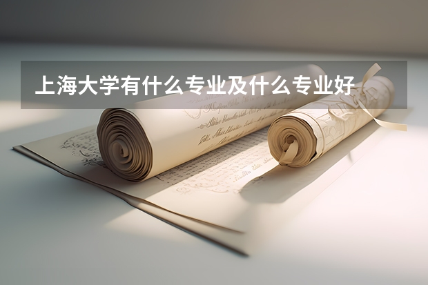 上海大學有什么專業及什么專業好
