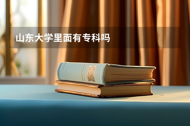 山東大學(xué)里面有專科嗎
