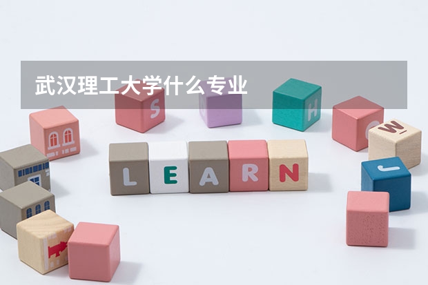 武漢理工大學什么專業