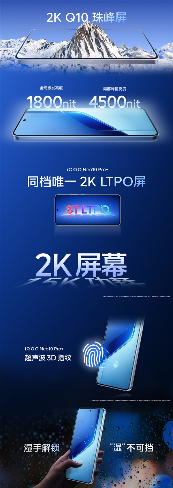 iQOO Neo10 Pro+升級2K Q10珠峰屏：3K價位獨此一款