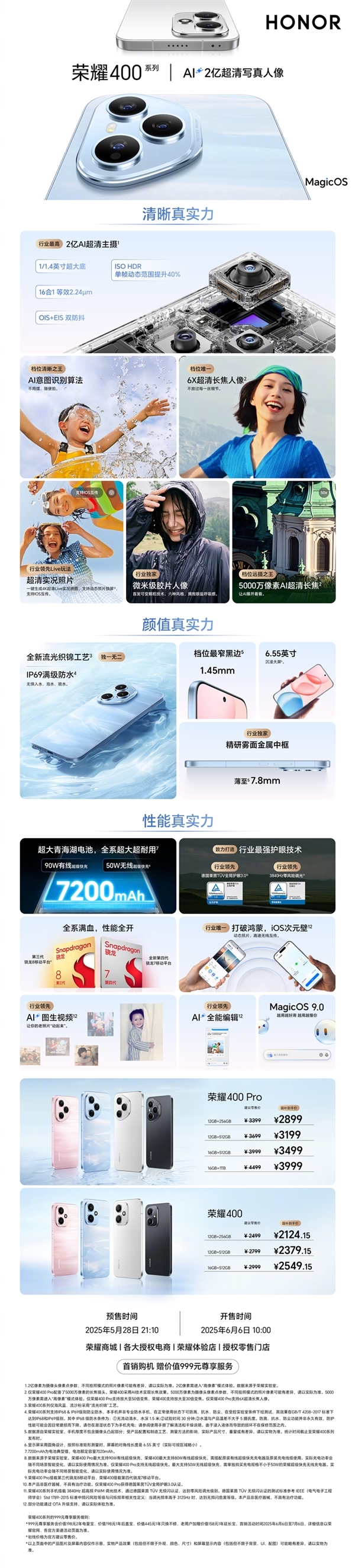 國補(bǔ)價2124元起！榮耀400系列全平臺預(yù)售1小時同比暴增278%
