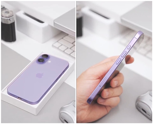 果粉一眼認(rèn)出是新款！iPhone 17機(jī)模紫色開箱上手